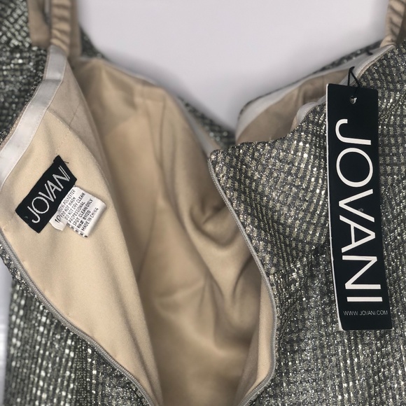 Brand New | Jovani | Gold Metallic Gown | Size 10 - Picture 4 of 4